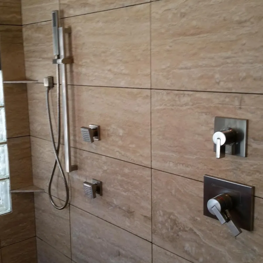 Shower fixture installation for Water Heater Replacement in Arbutus